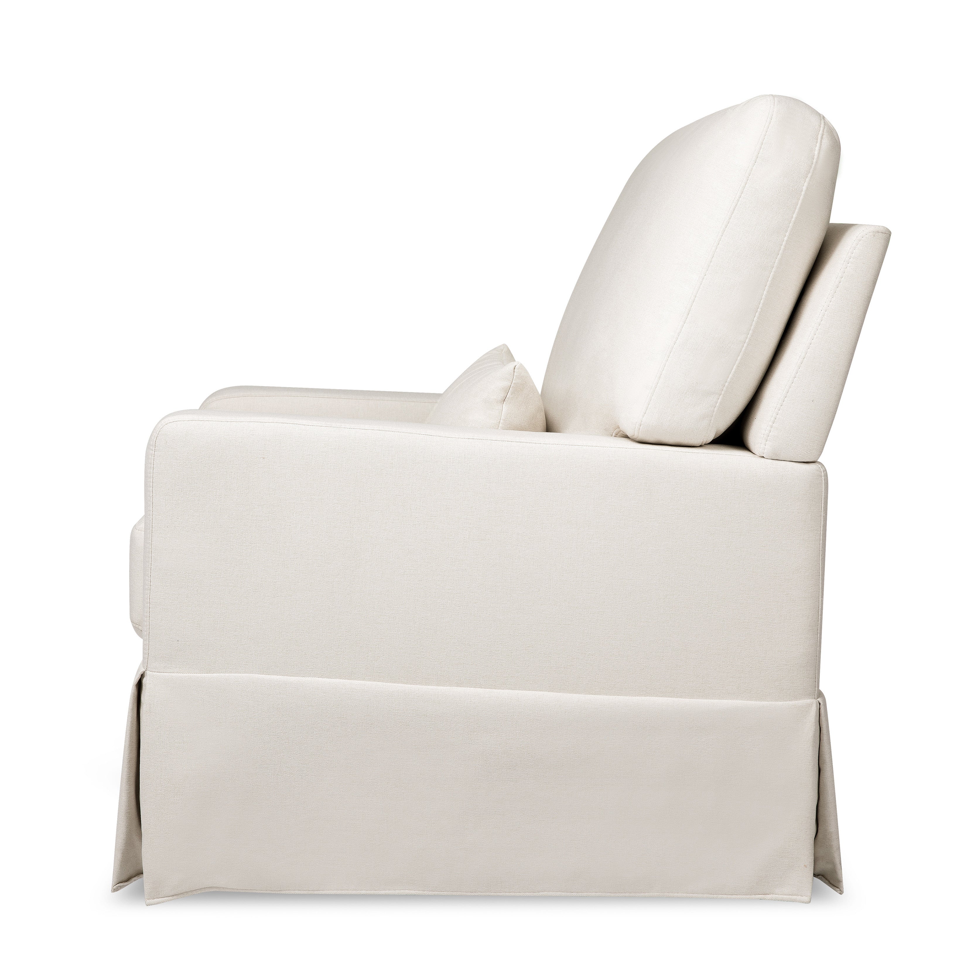 M21787PCMEW,Namesake,Crawford Pillowback Comfort Swivel Glider in Performance Cream Eco-Weave