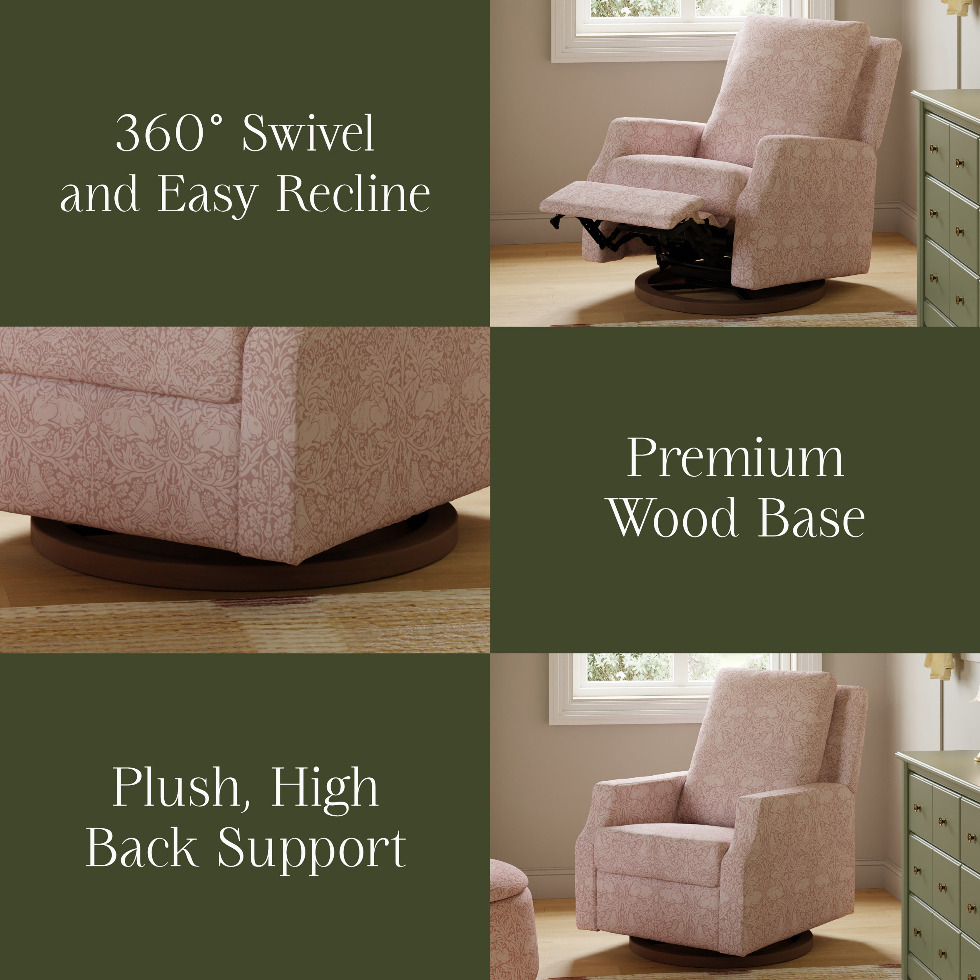 Morris & Co. x Namesake Crewe Recliner and Swivel Glider