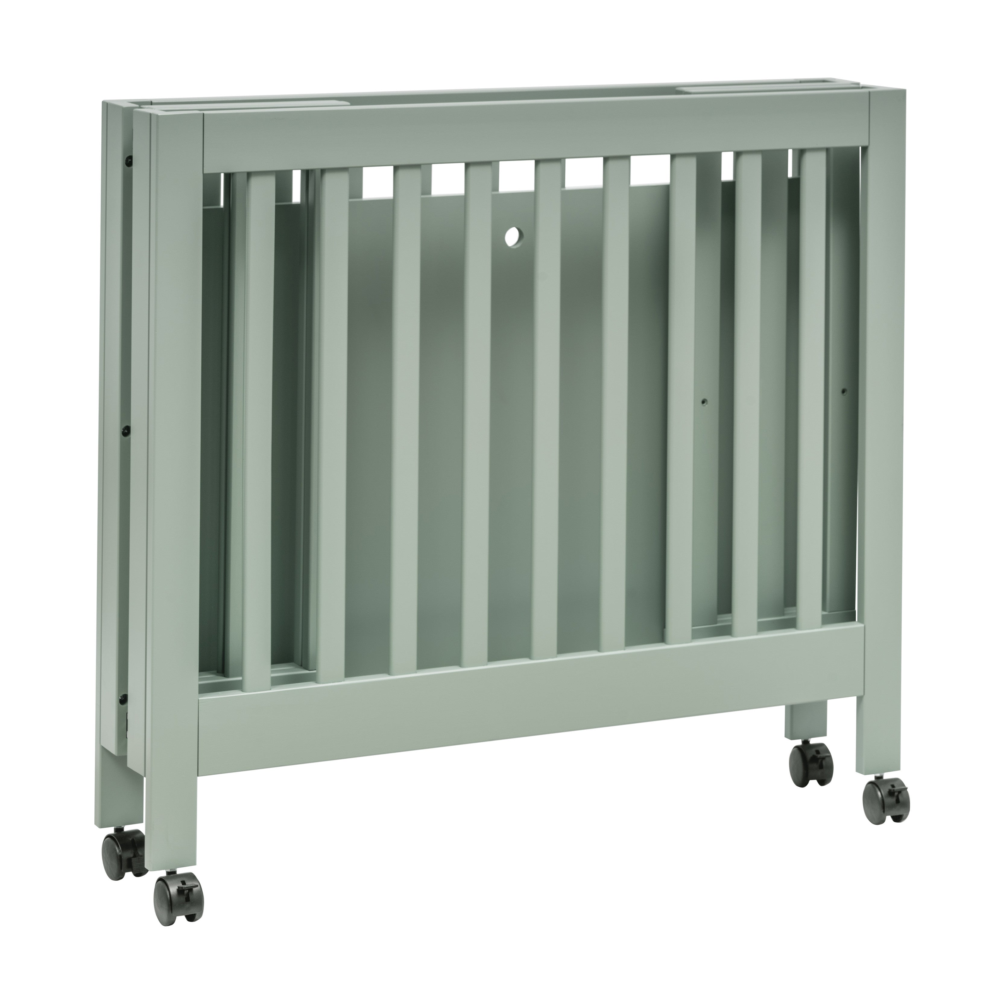 M6698LS,Babyletto,Origami Mini Crib in Light Sage