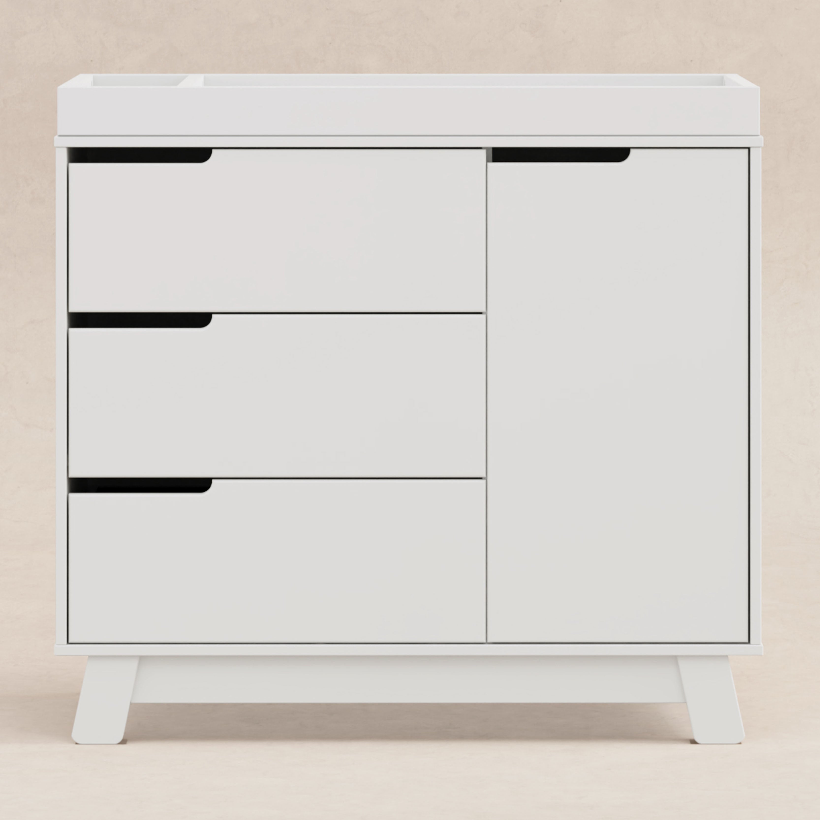 M4223W,Babyletto,Hudson 3-Drawer Changer Dresser w/Removable Changing Tray in White