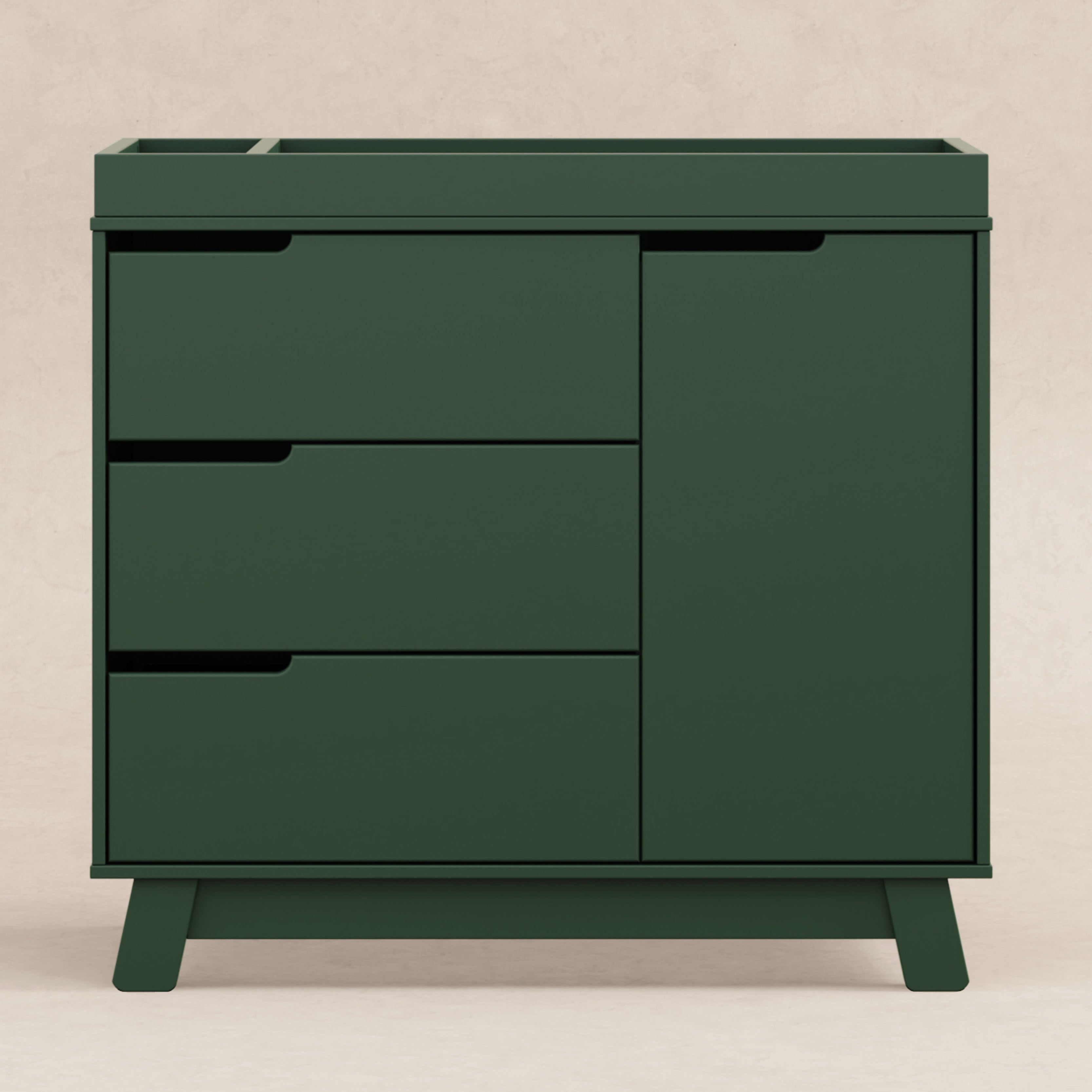 M4223FRGR,Babyletto,Hudson 3-Drawer Changer Dresser w/Removable Changing Tray in Forest Green