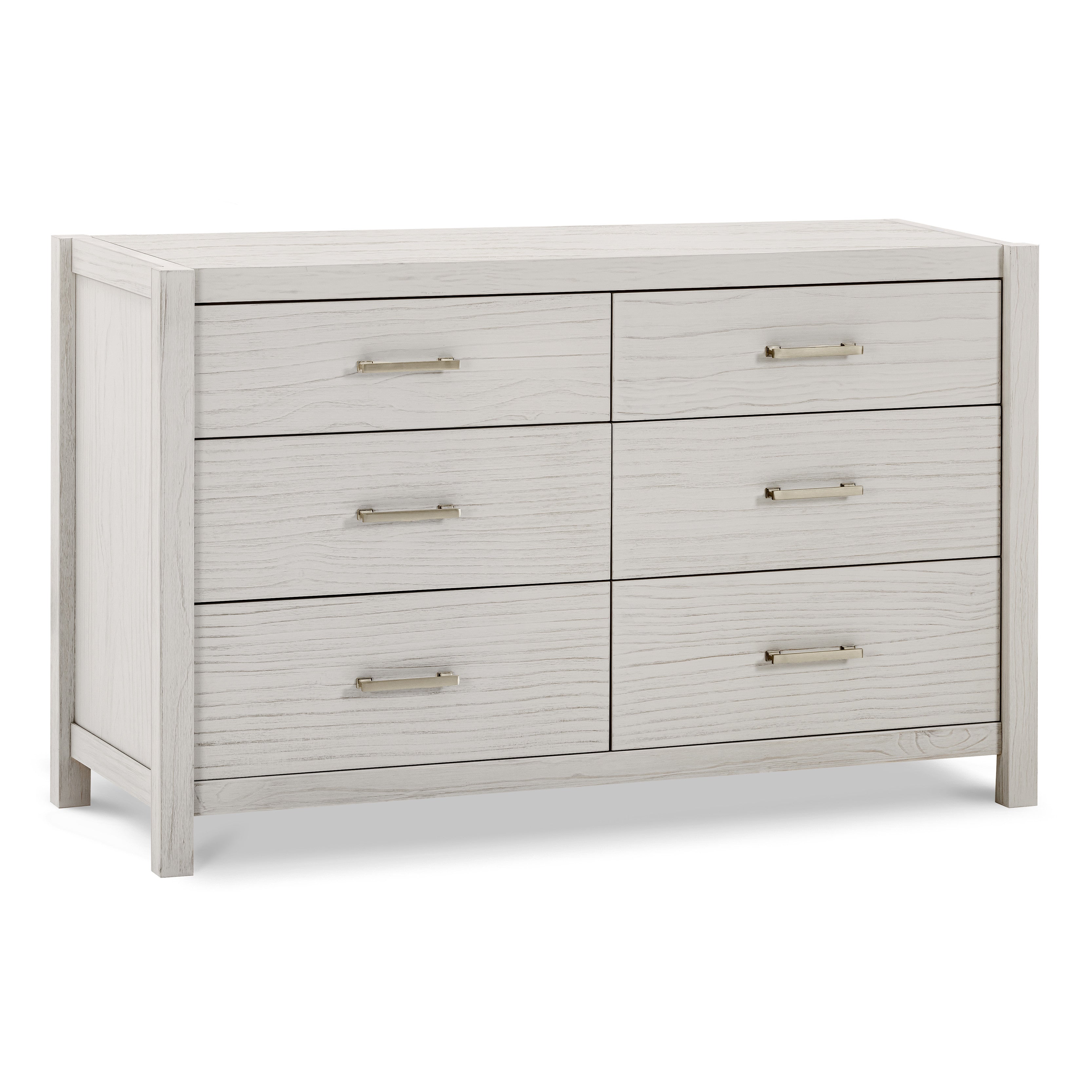 B26416WDF,Monogram by Namesake,Hemsted 6-Drawer Assembled Dresser in White Driftwood