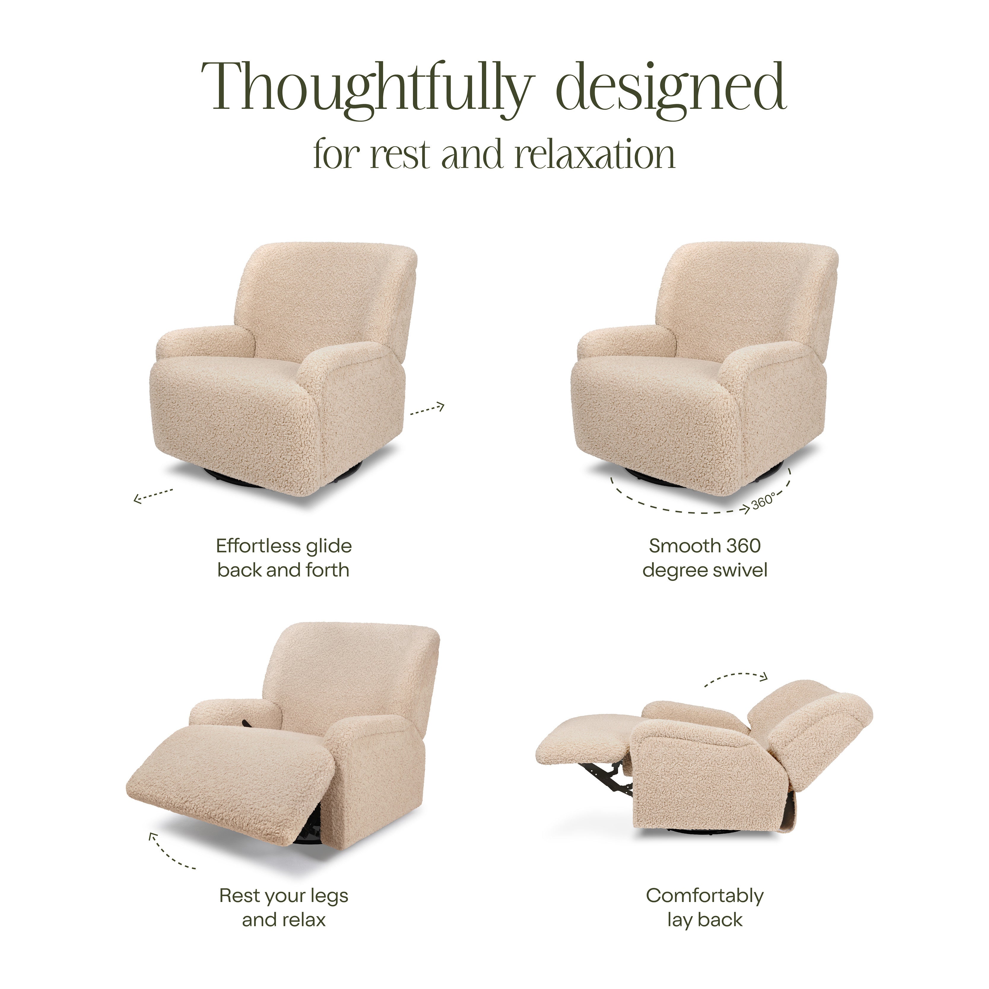 Namesake Winslow Extra Wide Recliner and Swivel Glider