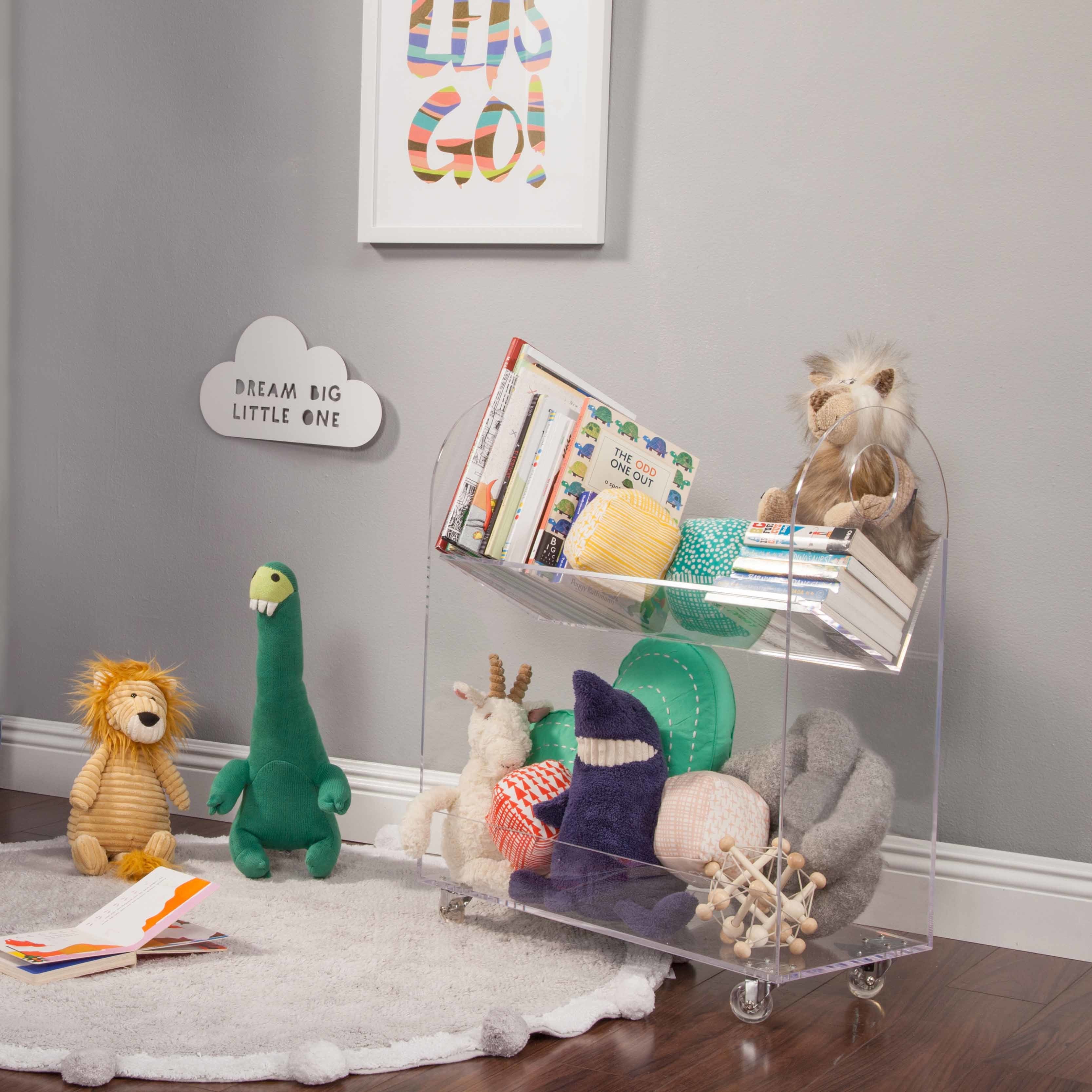 Babyletto Presto Acrylic Bookcase and Cart