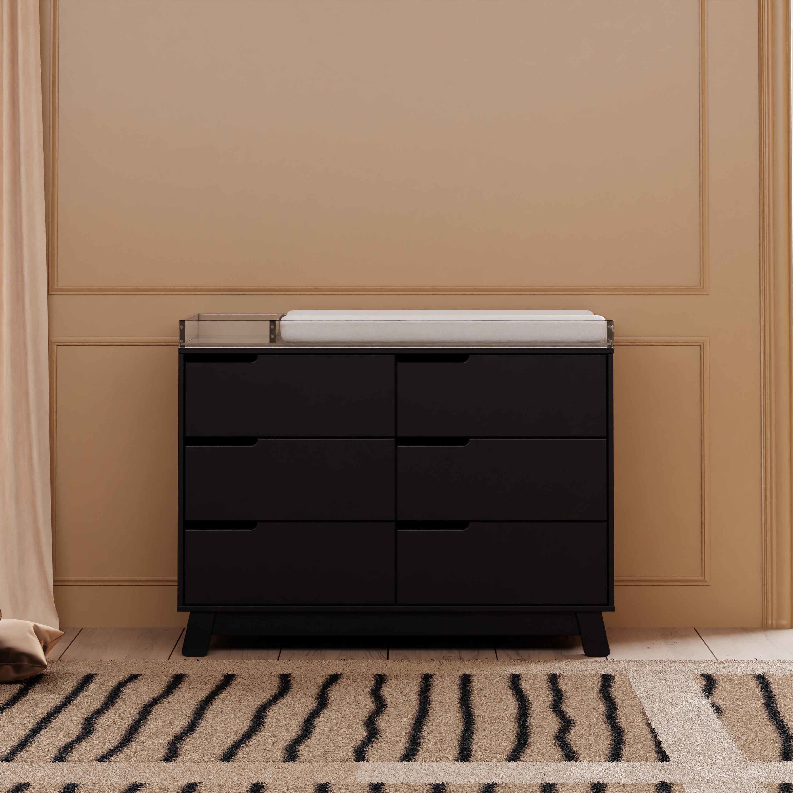 M4216B,Babyletto,Hudson 6-Drawer Double Dresser  Assembled in Black