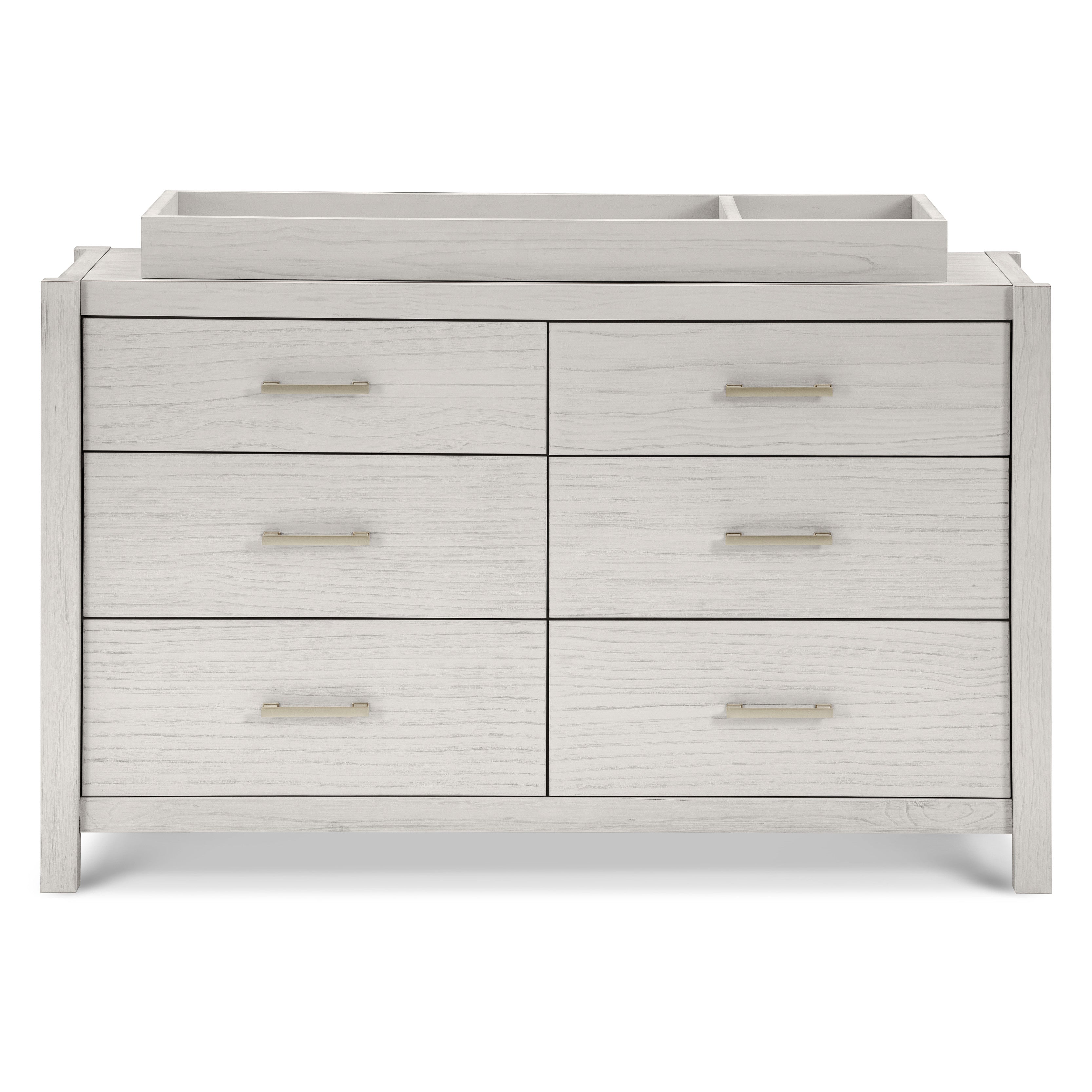 B26416WDF,Monogram by Namesake,Hemsted 6-Drawer Assembled Dresser in White Driftwood