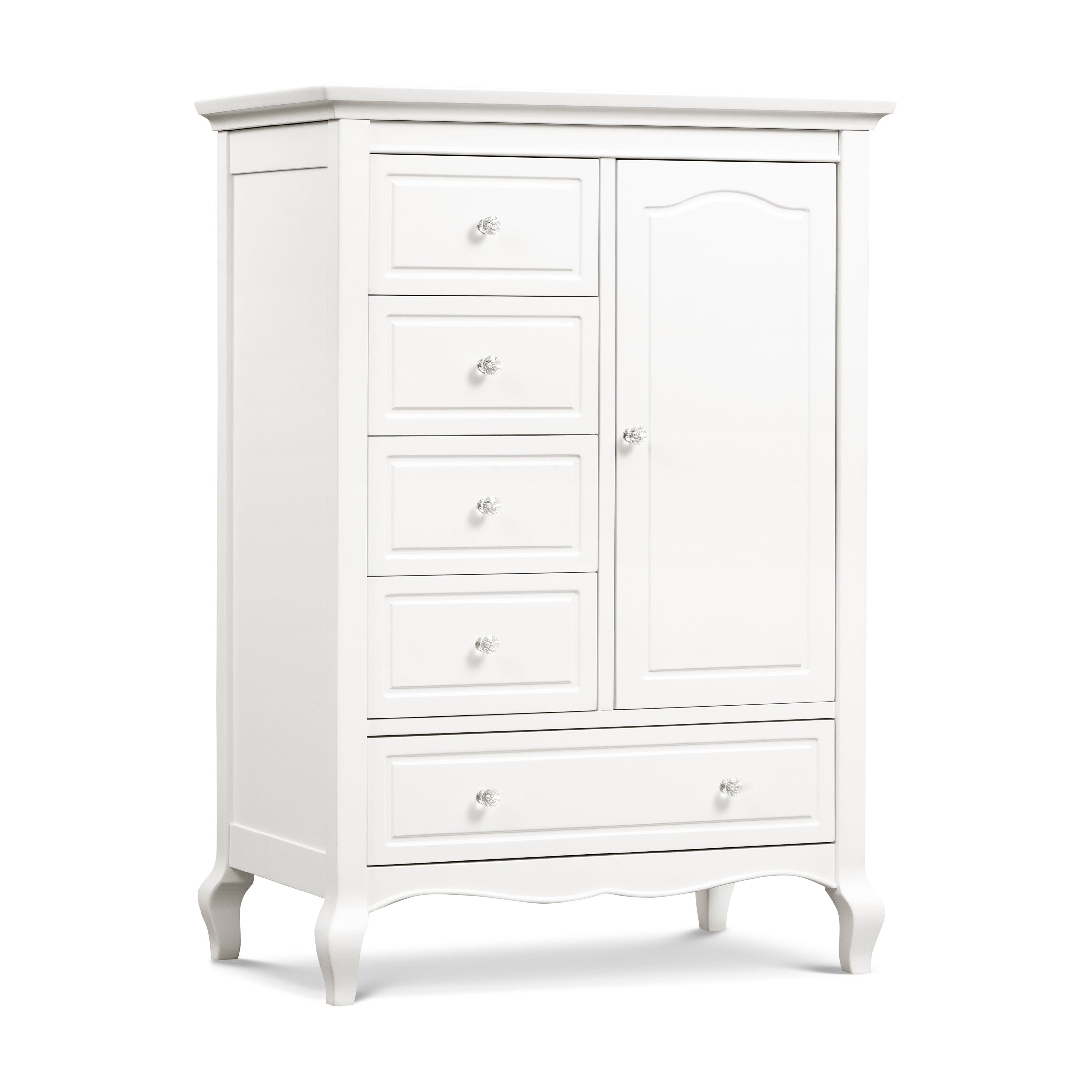 B19627RW,Monogram by Namesake,Mirabelle Chifforobe in Warm White