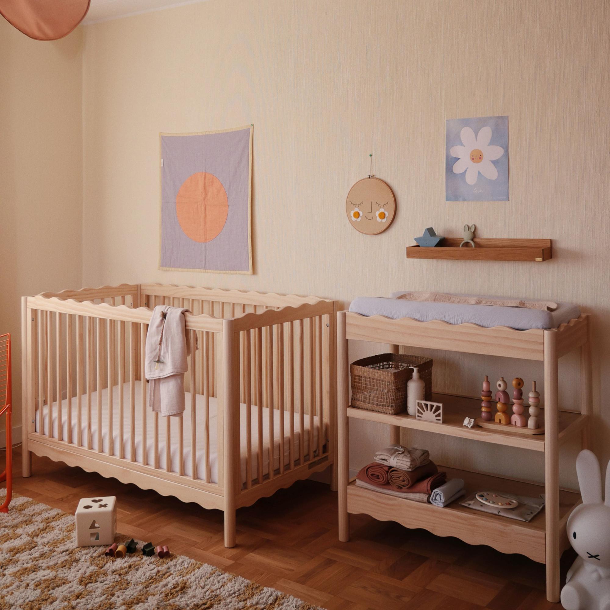 Babyletto Swell 4-in-1 Convertible Crib with Toddler Bed Conversion Kit