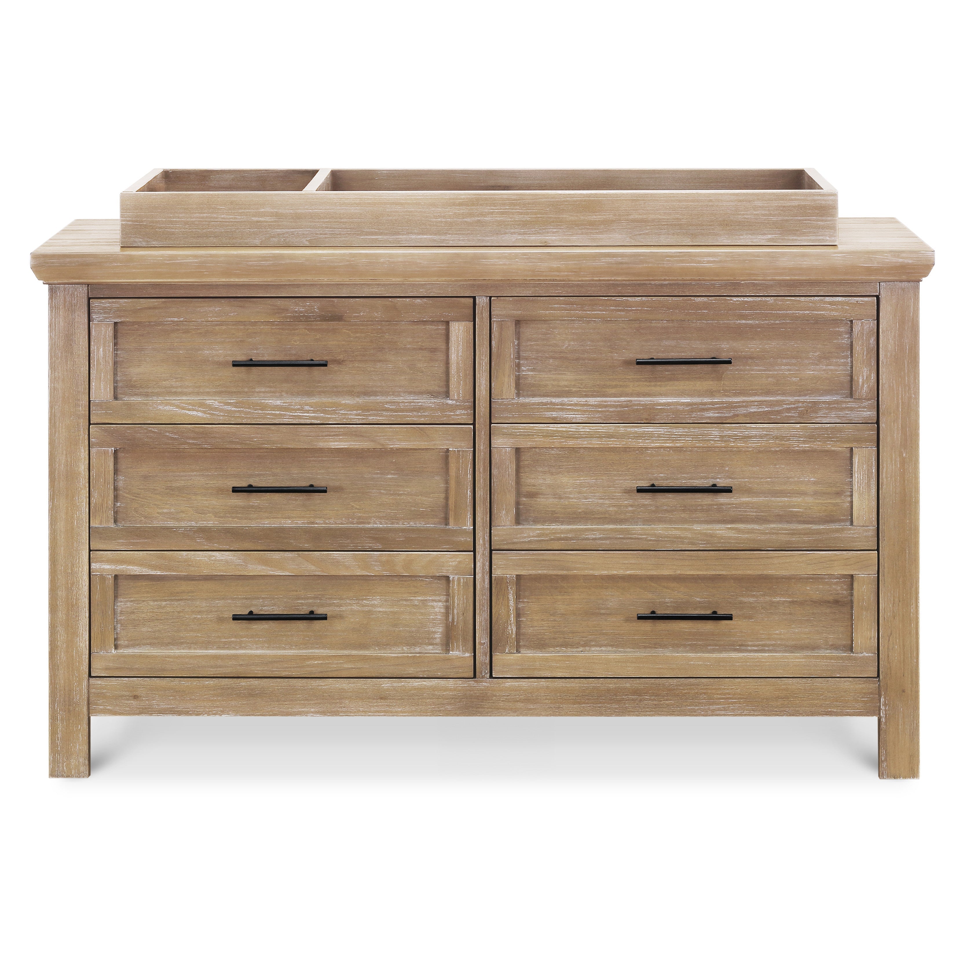 B14516DF,Monogram by Namesake,Emory Farmhouse 6-Drawer Dresser in Driftwood