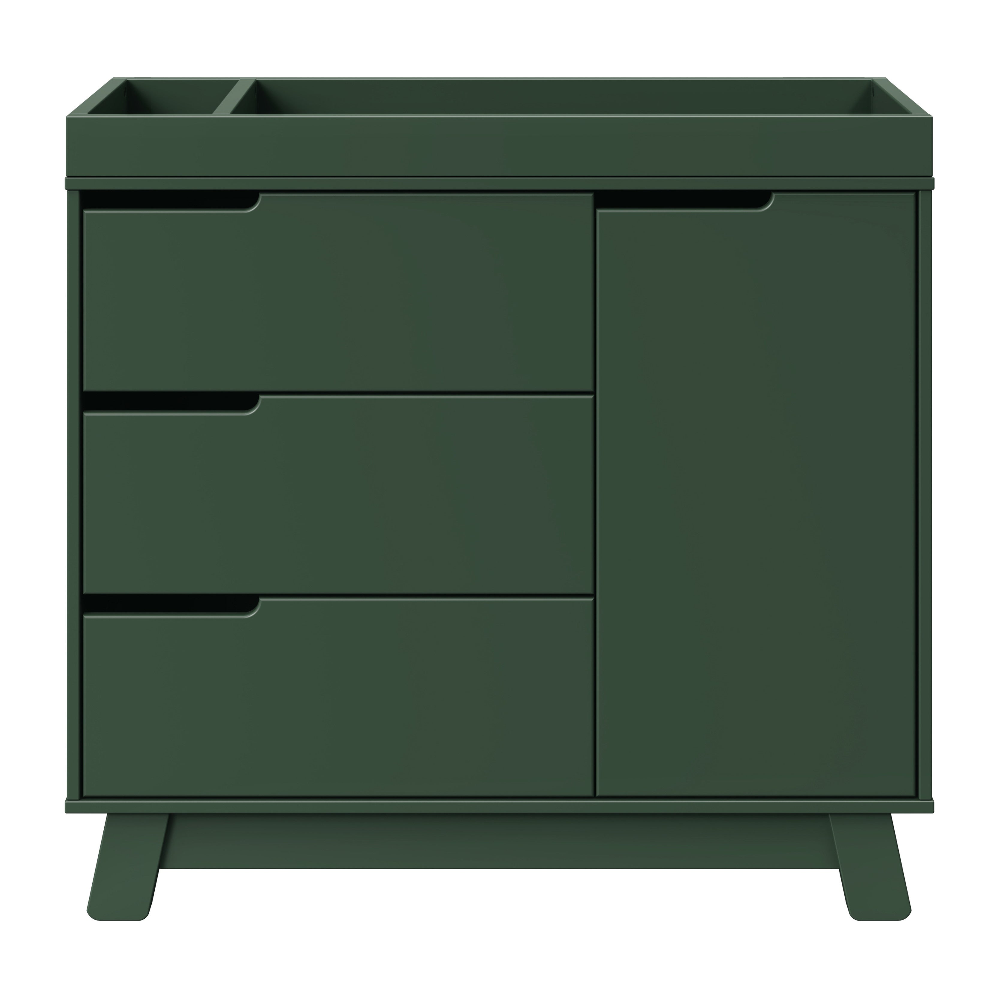 M4223FRGR,Babyletto,Hudson 3-Drawer Changer Dresser w/Removable Changing Tray in Forest Green