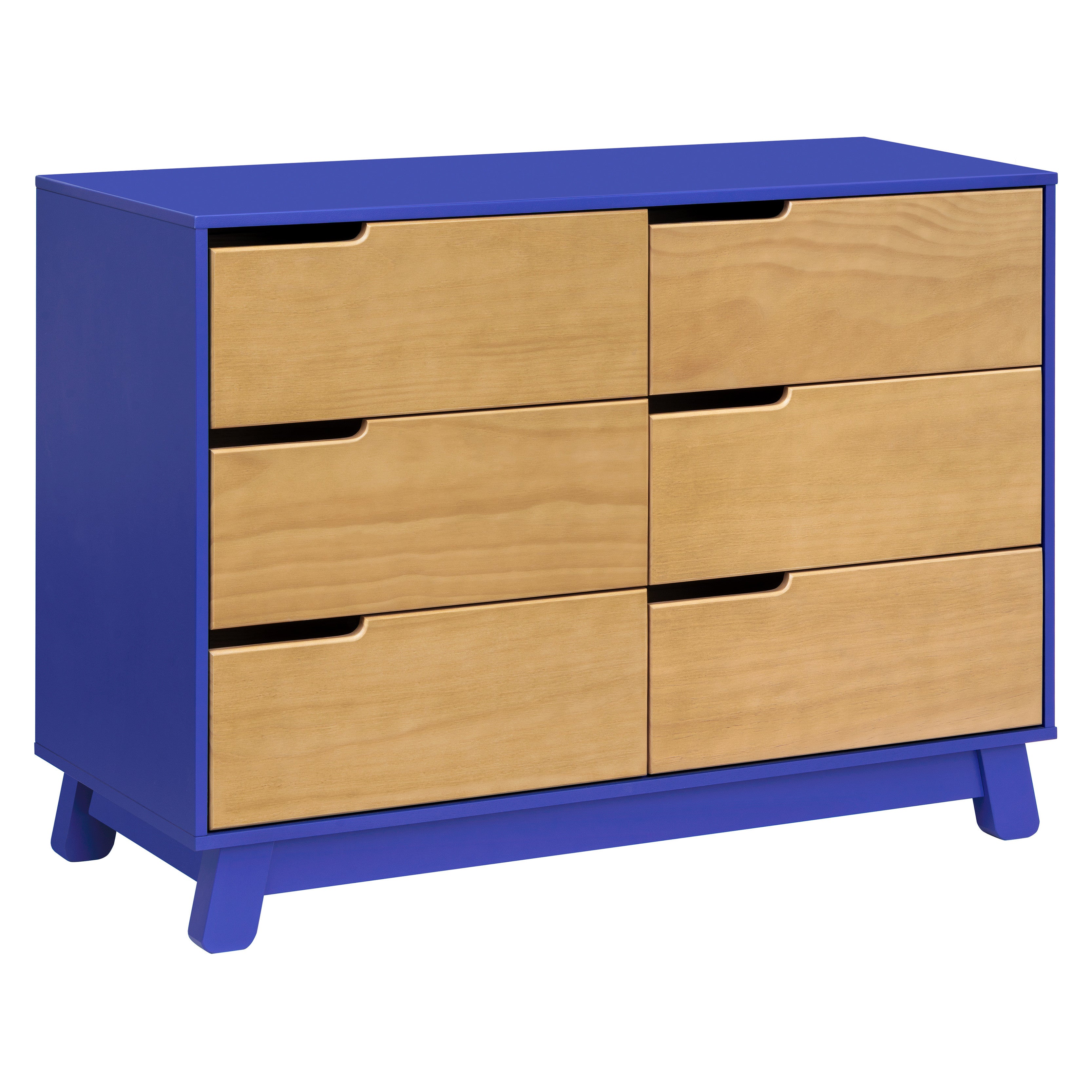 M4216CBTHY,Babyletto,Hudson 6-Drawer Double Dresser  Assembled in Cobalt and Honey