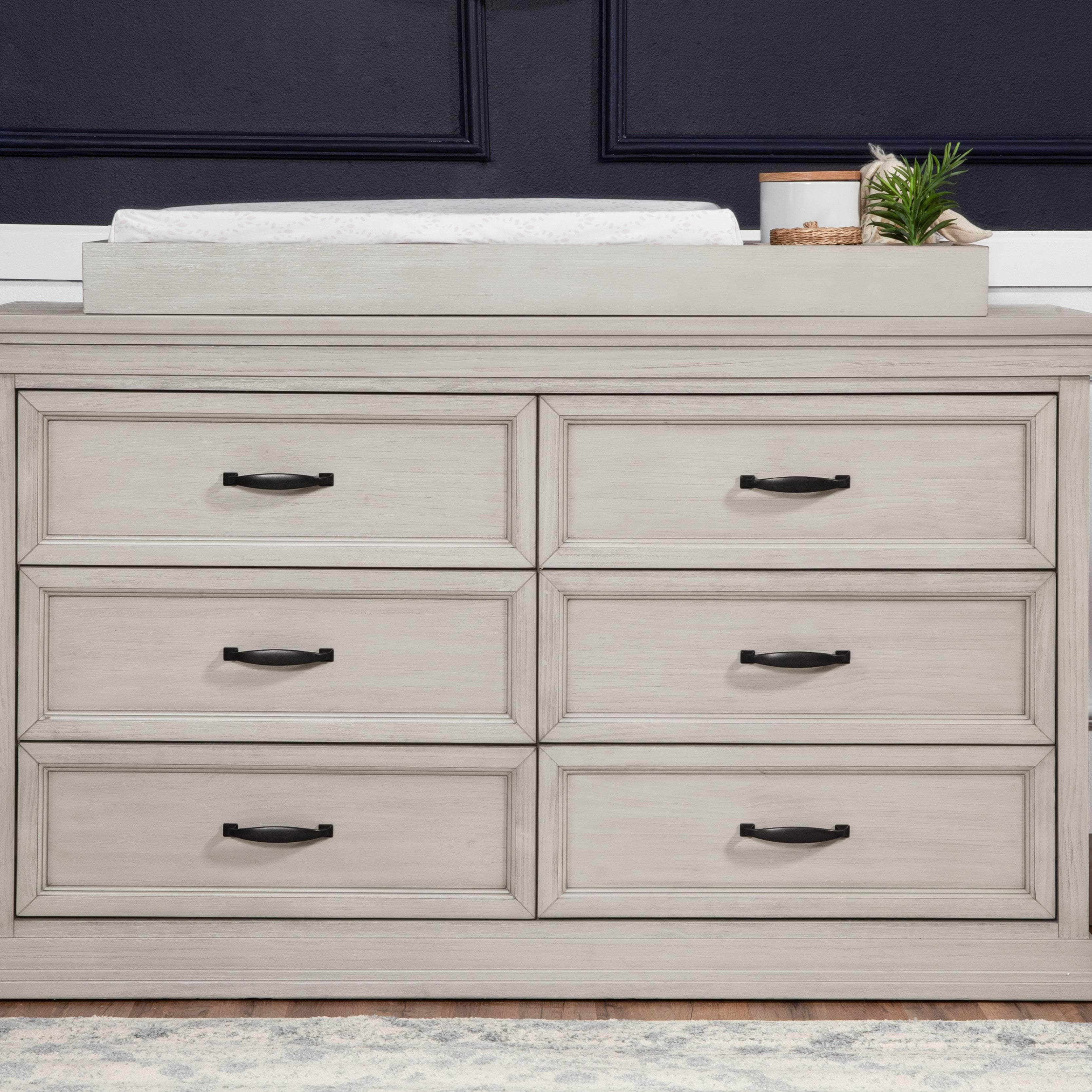 M14116LF,Monogram by Namesake,Langford 6-Drawer Dresser in London Fog