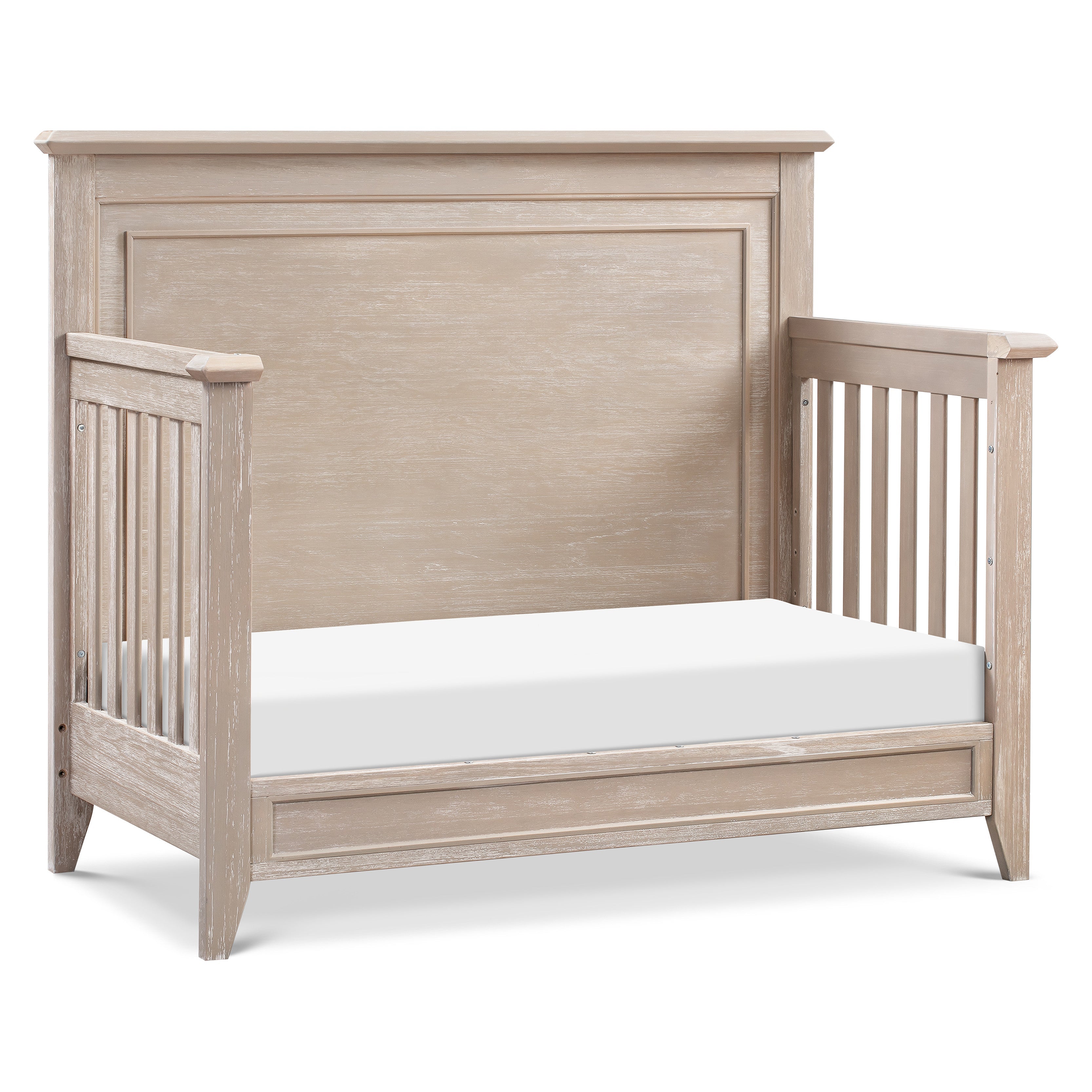 M24401SDB,Monogram by Namesake,Beckett Rustic 4-in-1 Convertible Flat Top Crib in Sandbar