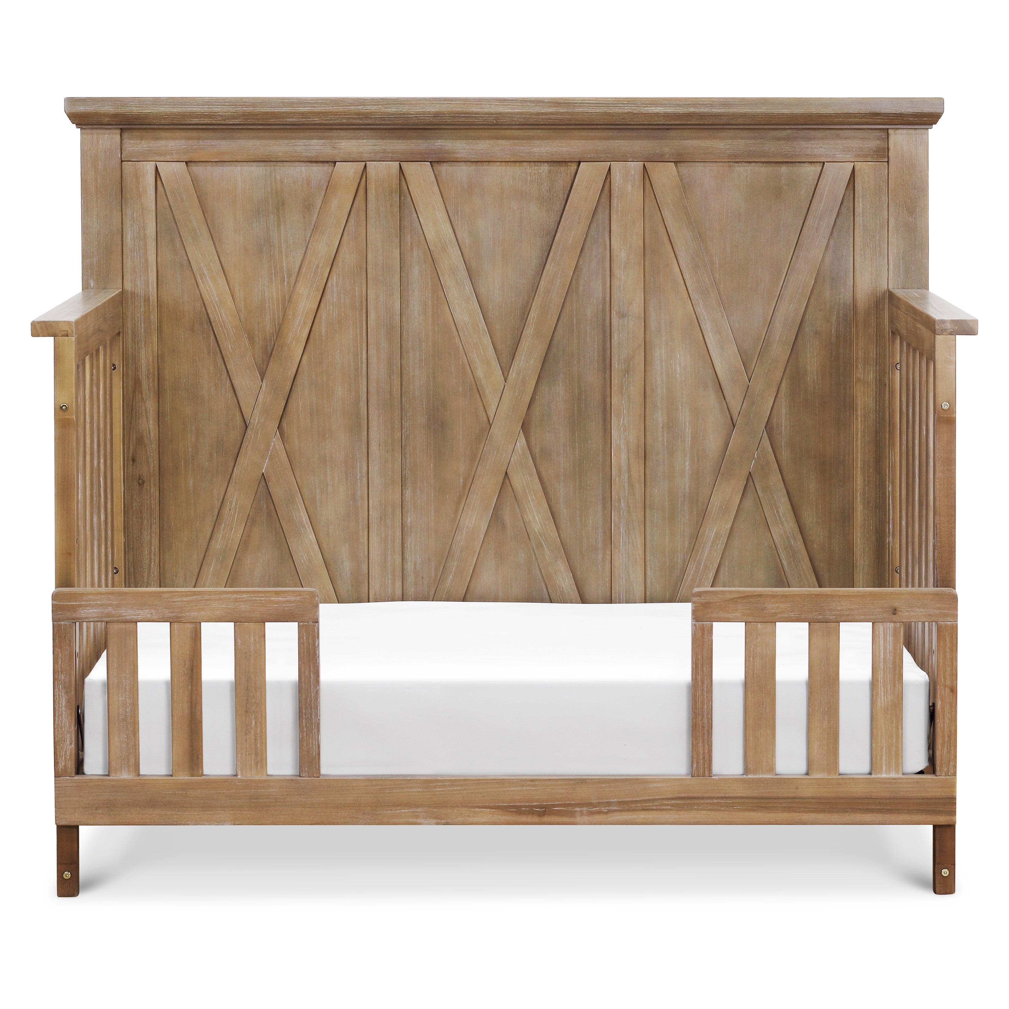 B14501DF,Monogram by Namesake,Emory Farmhouse 4-in-1 Convertible Crib in Driftwood