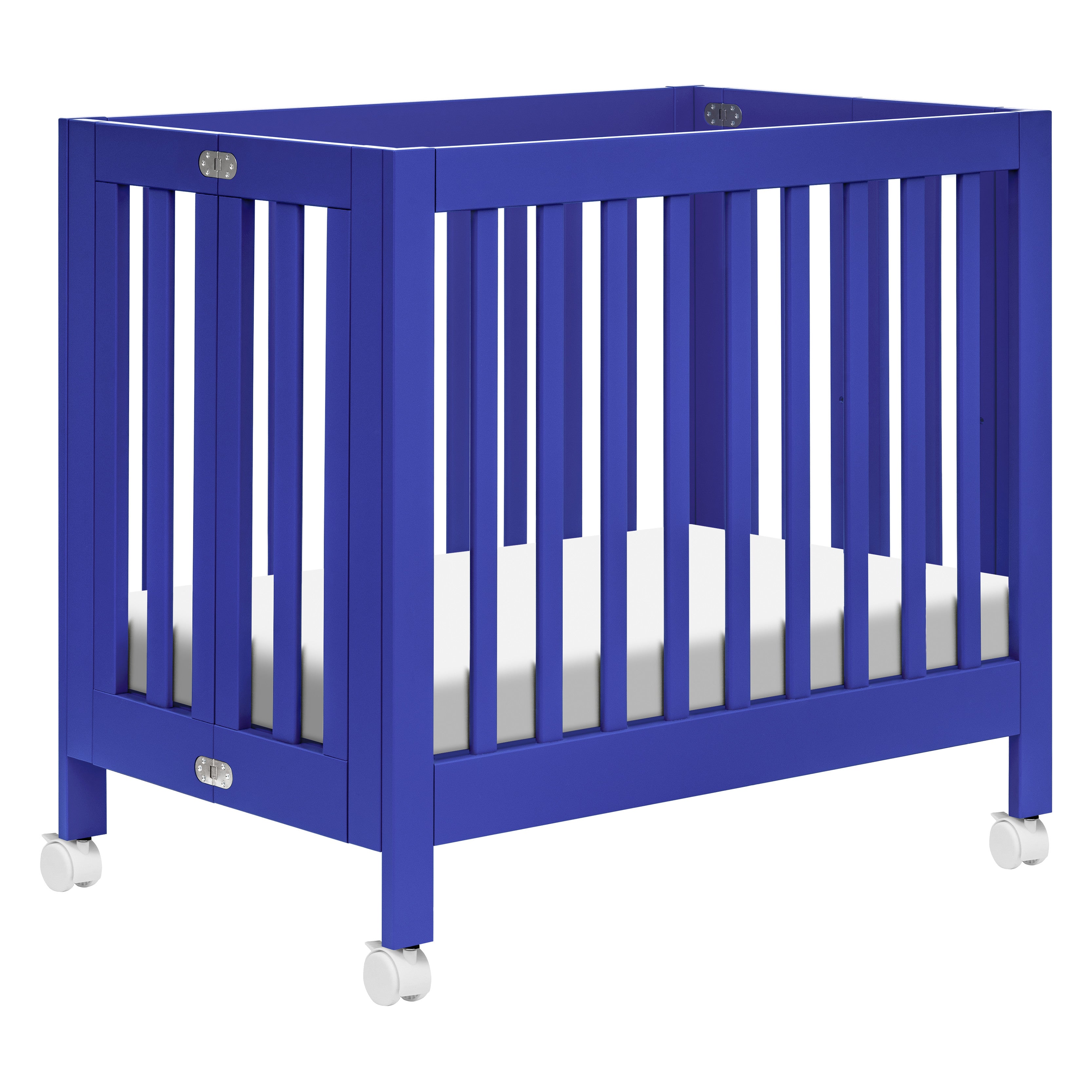 M6698CBT,Babyletto,Origami Mini Crib in Cobalt