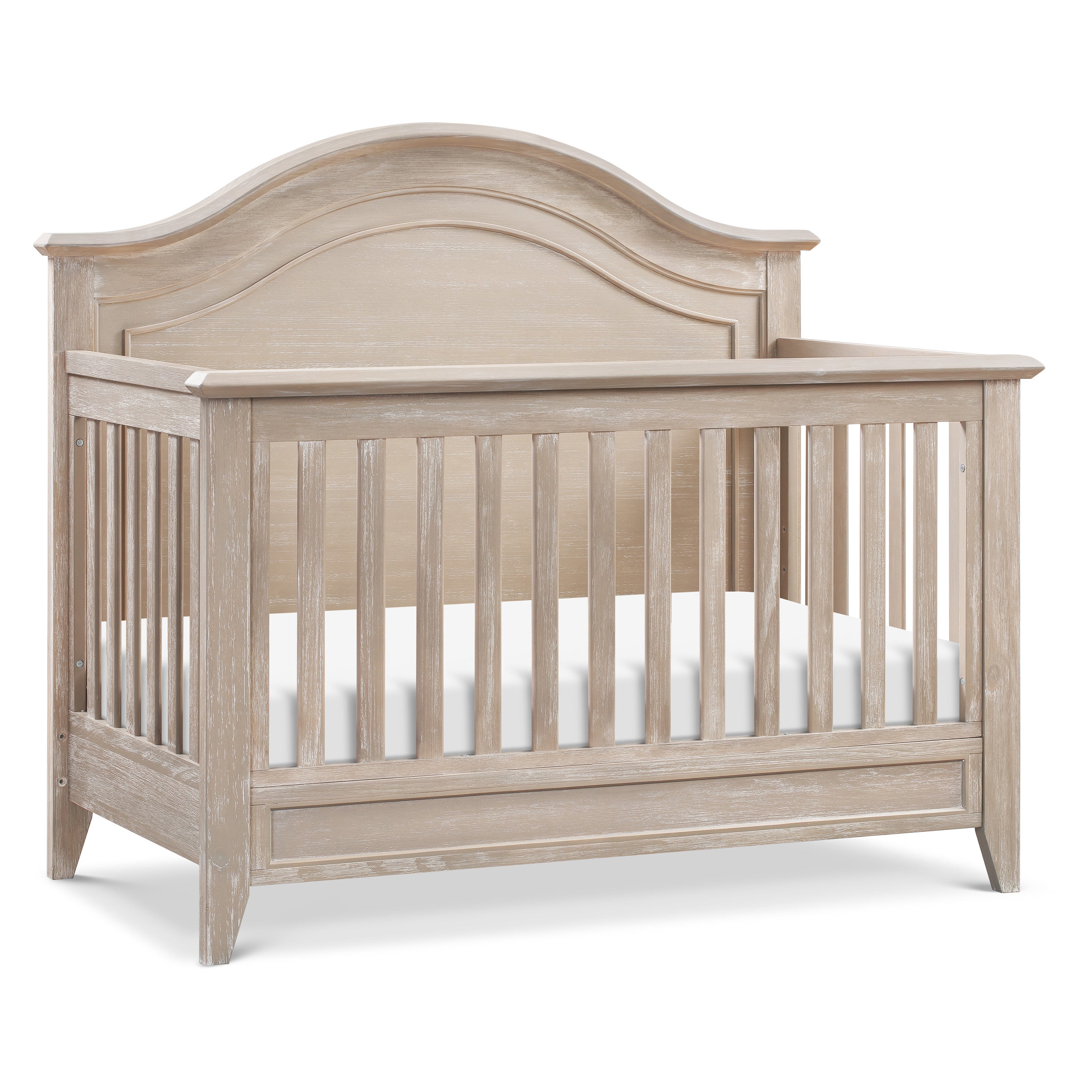 M34401SDB,Monogram by Namesake,Beckett Rustic 4-in-1 Convertible Curve Top Crib in Sandbar