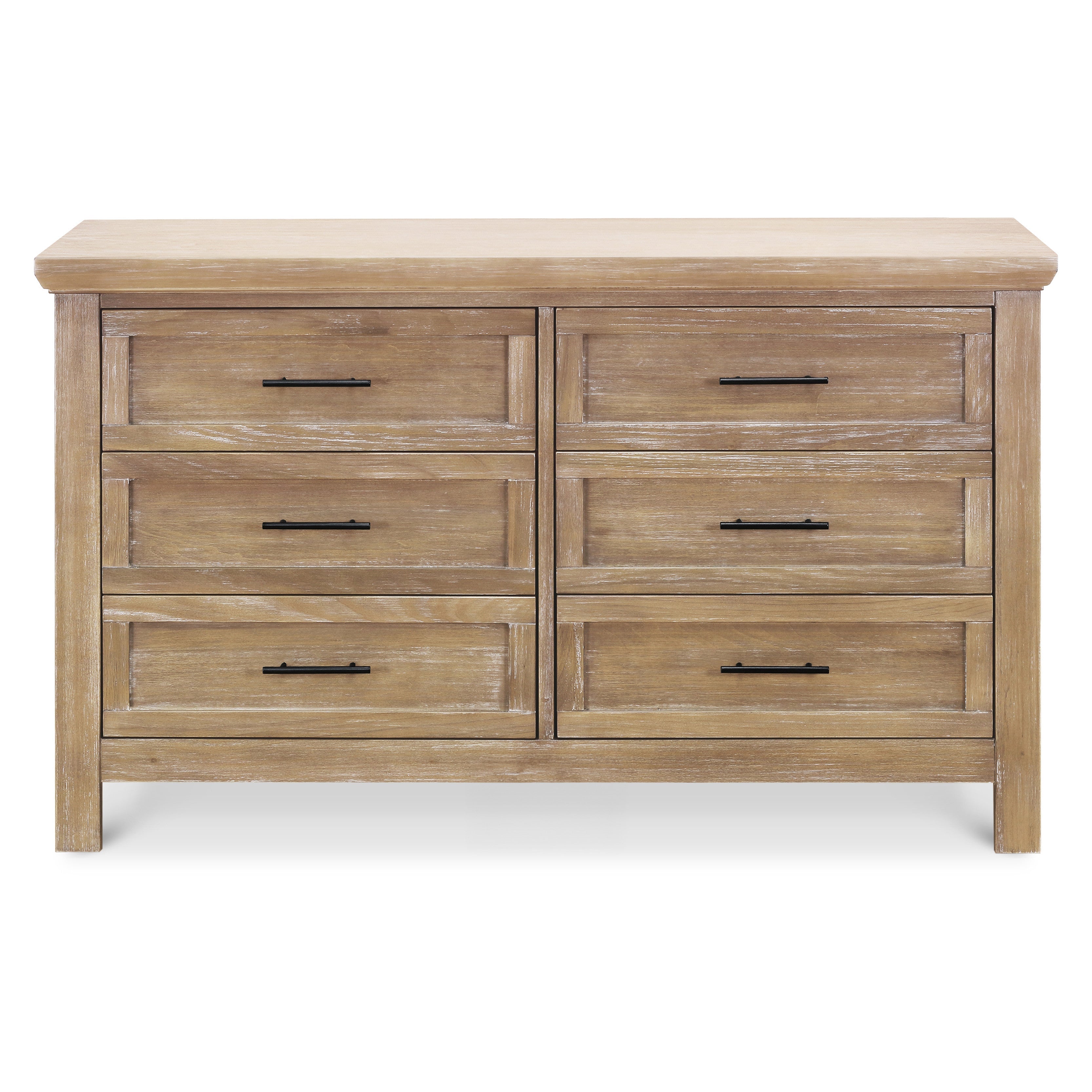 B14516DF,Monogram by Namesake,Emory Farmhouse 6-Drawer Dresser in Driftwood