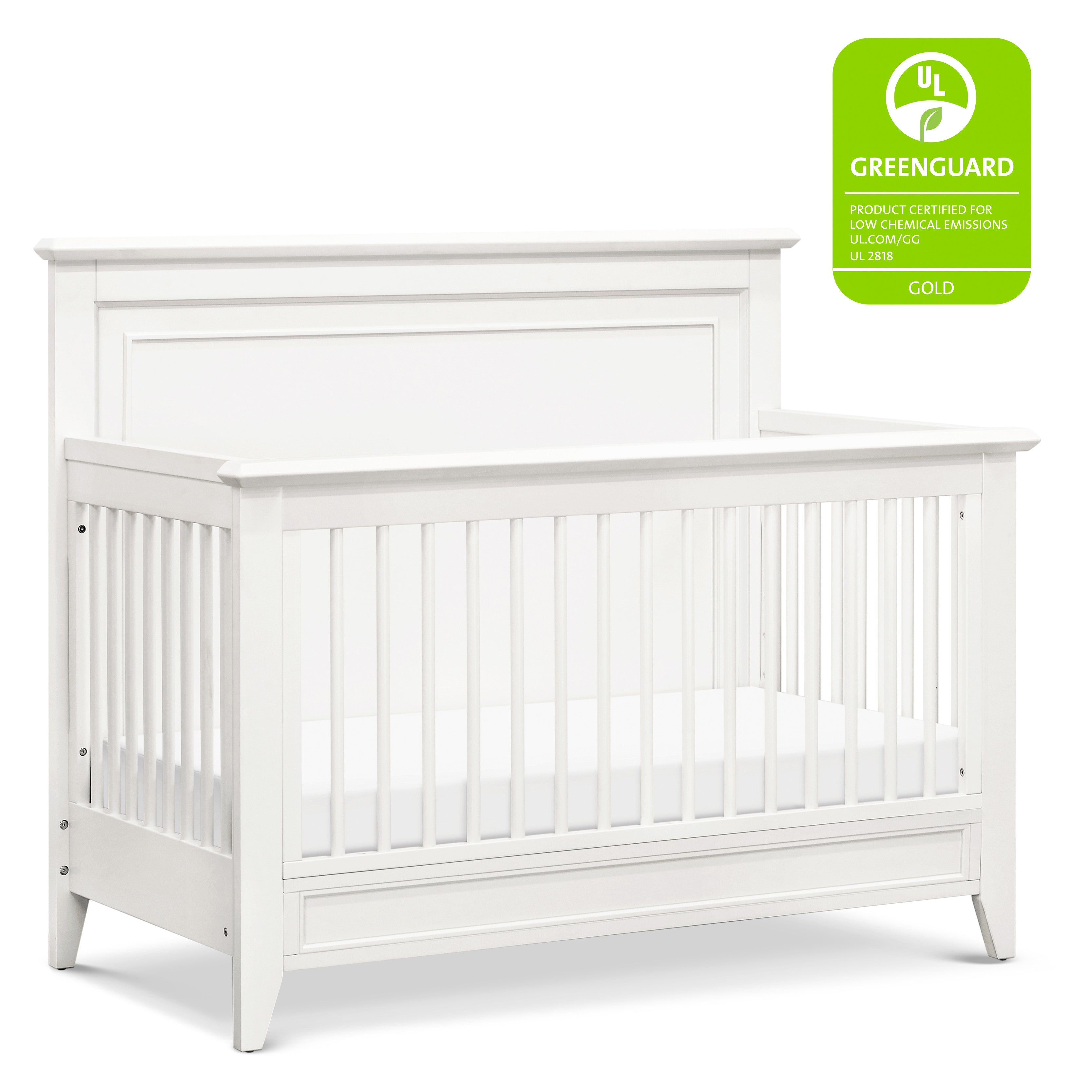 B14401RW,Monogram by Namesake,Beckett 4-in-1 Convertible Crib in Warm White