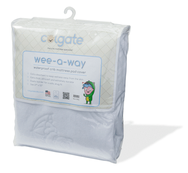 Colgate Wee-A-Way Fitted Crib Mattress Cover
