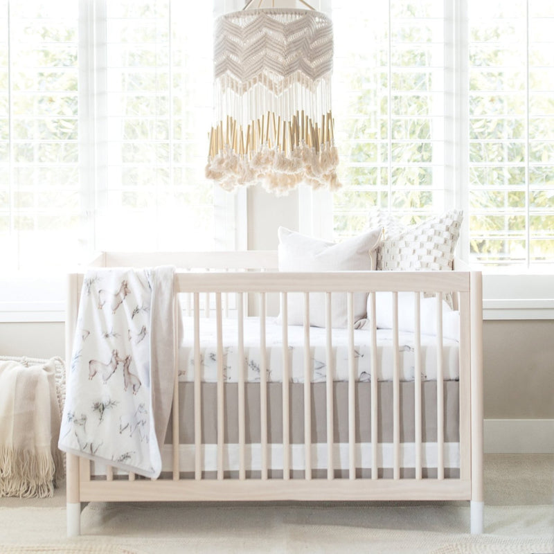 Oilo Llama Jersey Crib Sheet