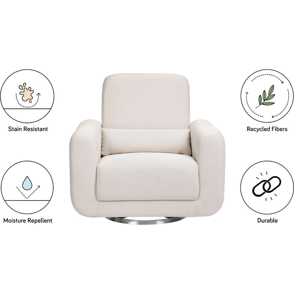 Extra wide glider rocker with online ottoman