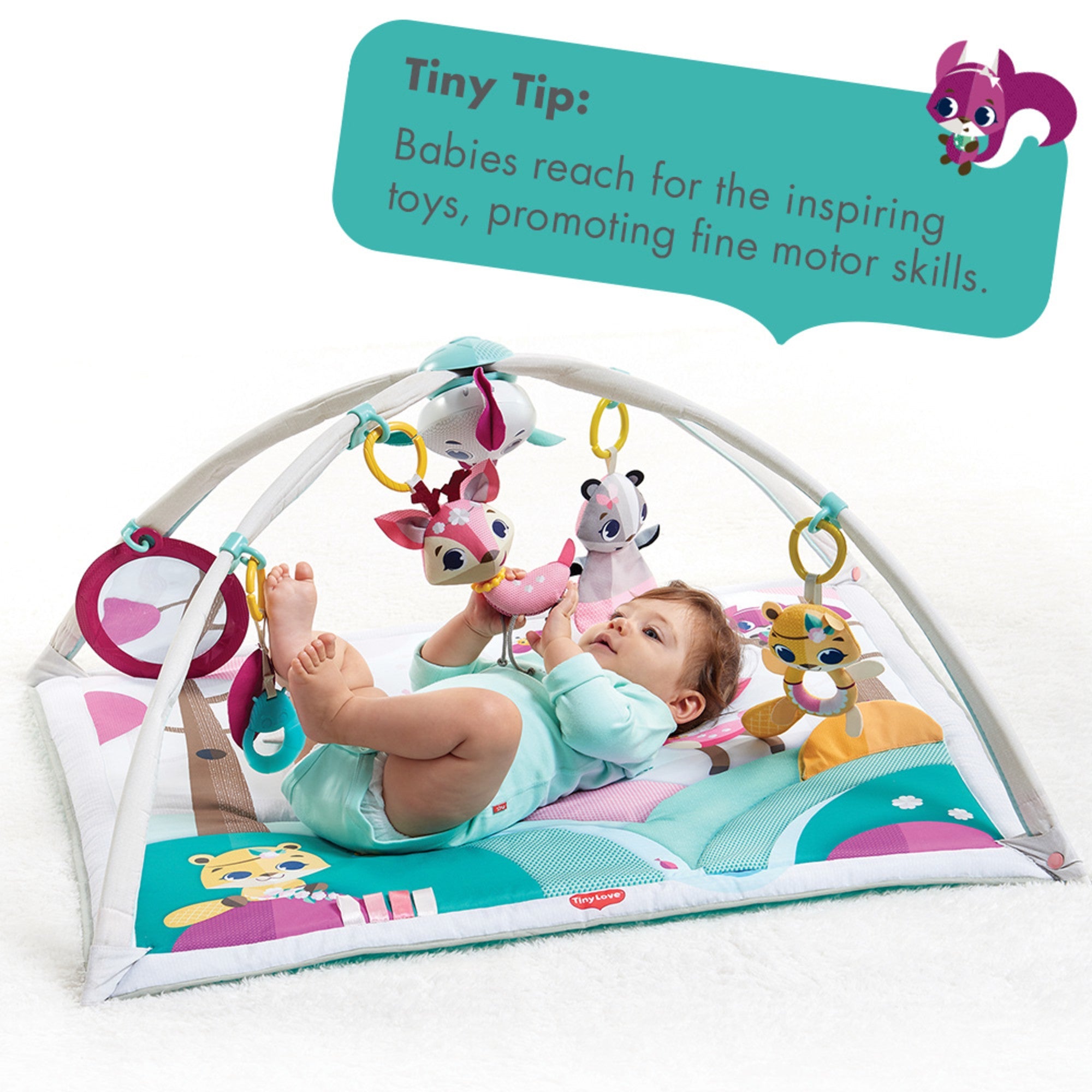 Tiny Love Princess Tales Gymini Deluxe Activity Gym Play Mat