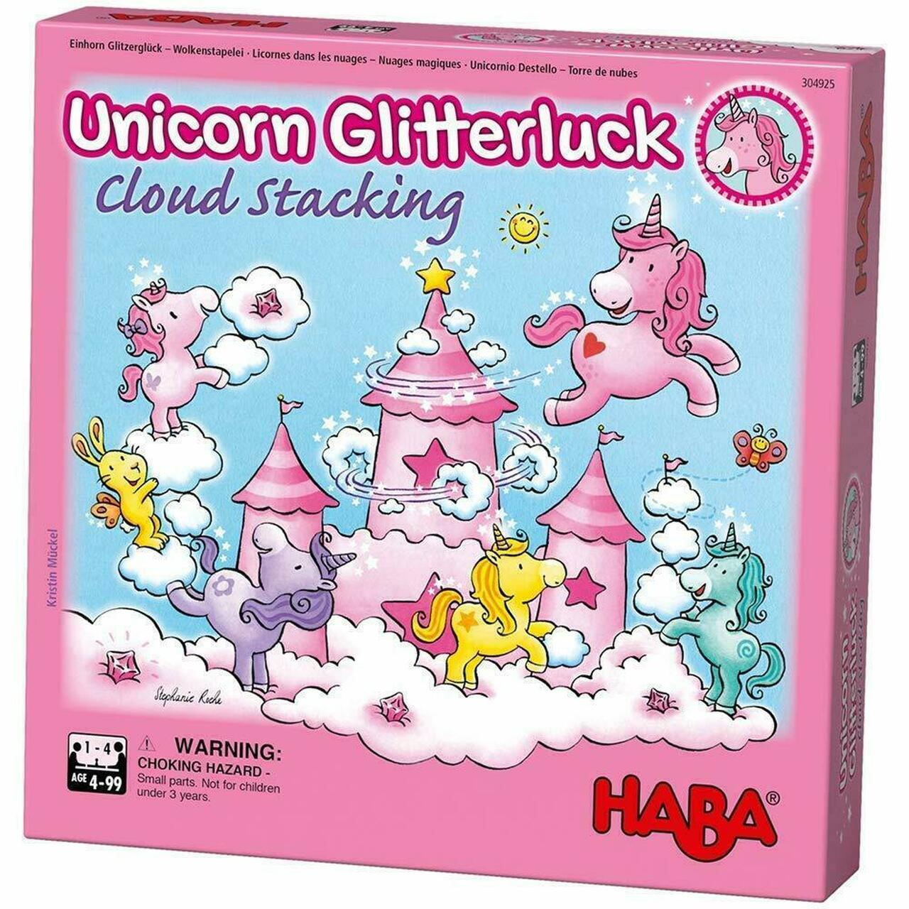 Haba Unicorn Glitterluck Cloud Stacking Game