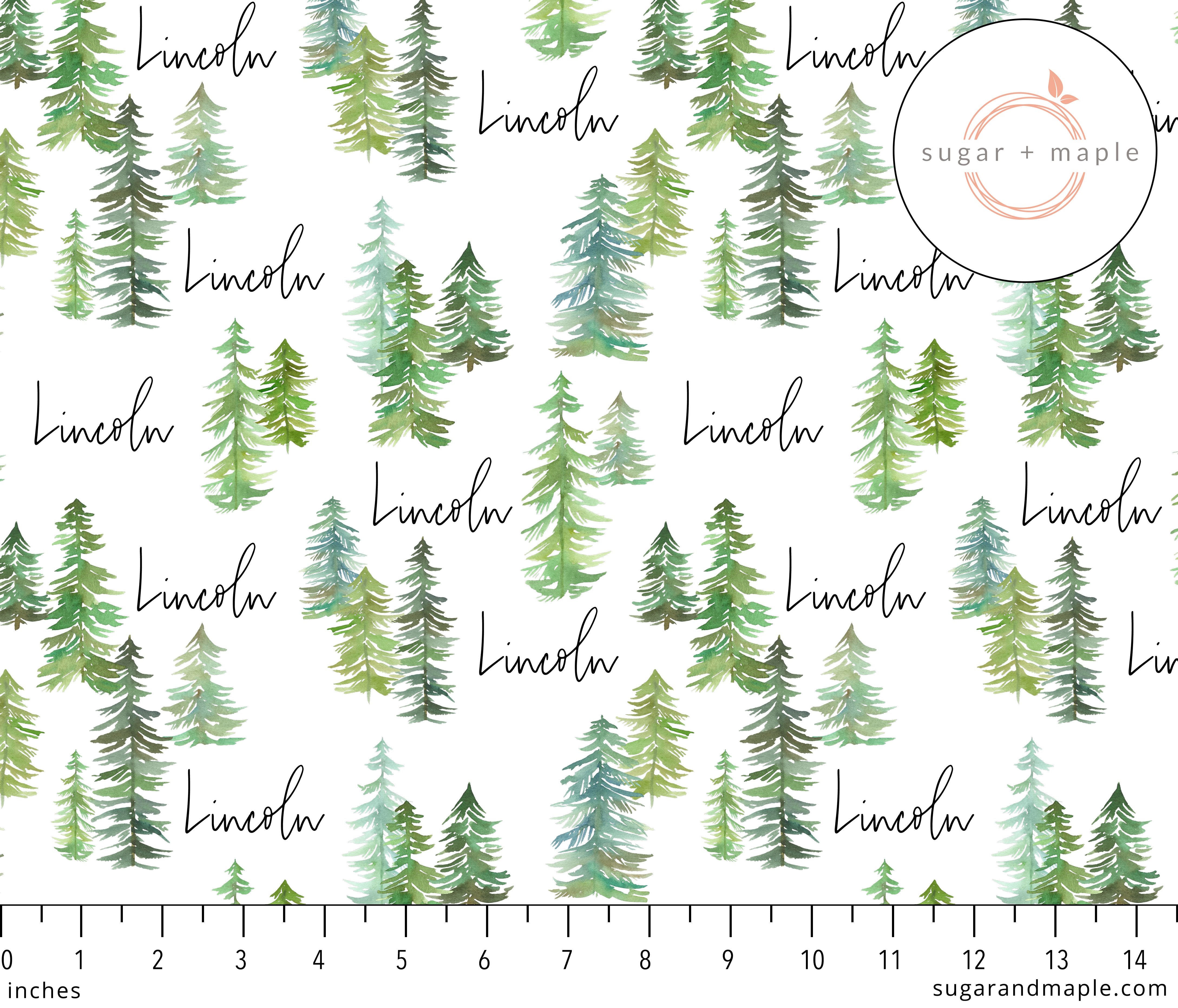 Sugar + Maple Large Stretchy Blanket - Pine Tree
