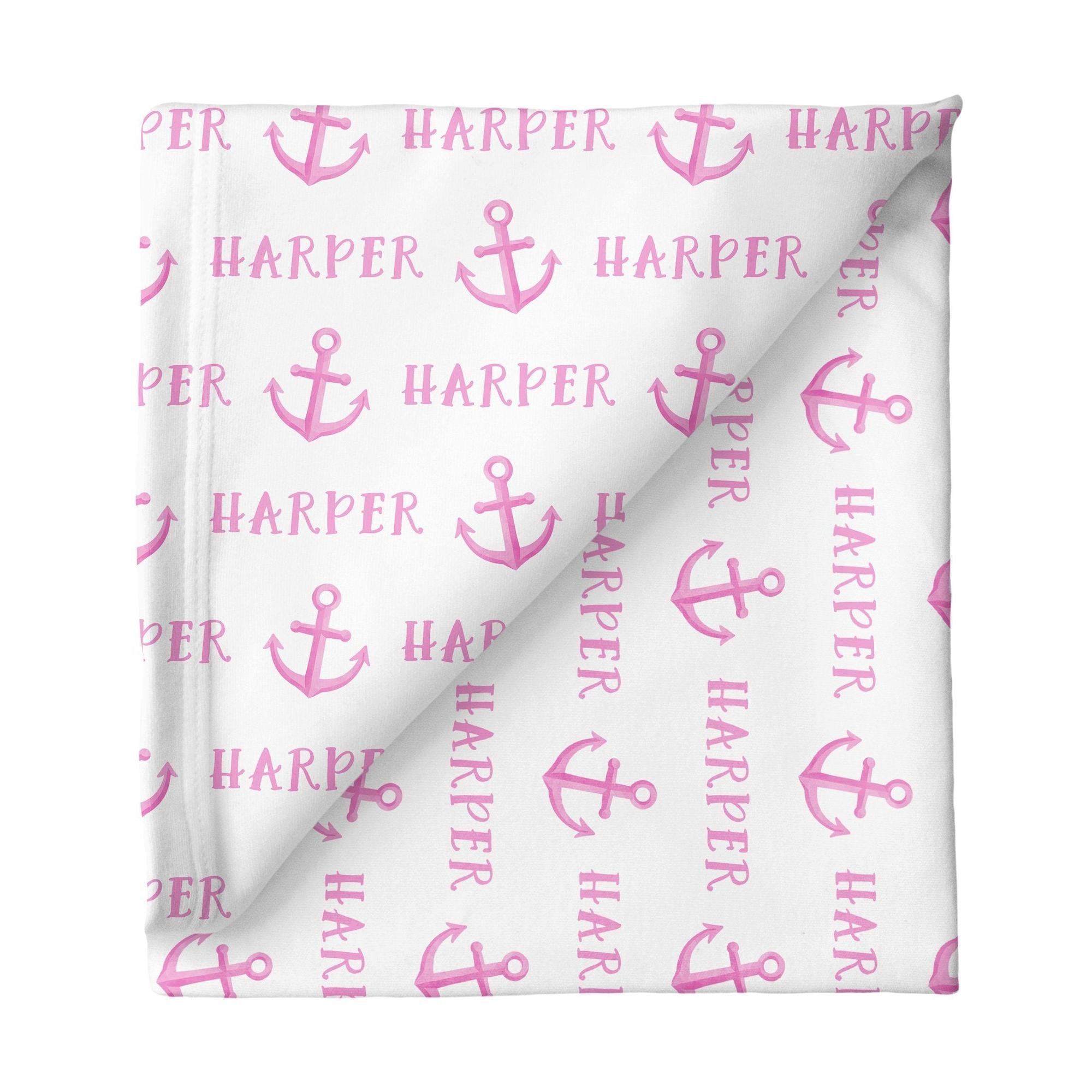 Sugar + Maple Large Stretchy Blanket - Anchor Pink